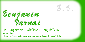 benjamin varnai business card